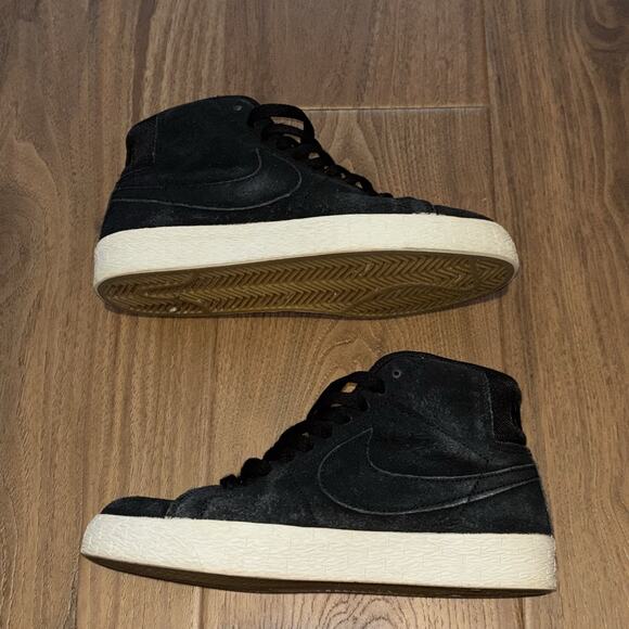 2018 Nike SB Zoom Blazer Mid Deconstructed Black Pro Purple AH6416 001 Sz 4.5 - Picture 5 of 9